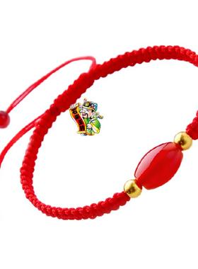 手链转运珠本命年红绳