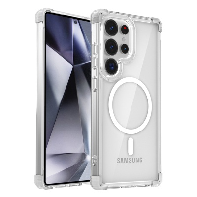 透明磁吸充电适用于三星S26Ultra手机壳新款s25ultra四角气囊20u防摔GalaxyS26+外壳s24plus简约s23U高级s22