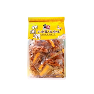 方集新国潮芝麻黑糖香葱海苔味小麻花中式点心解馋休闲娱乐小零食