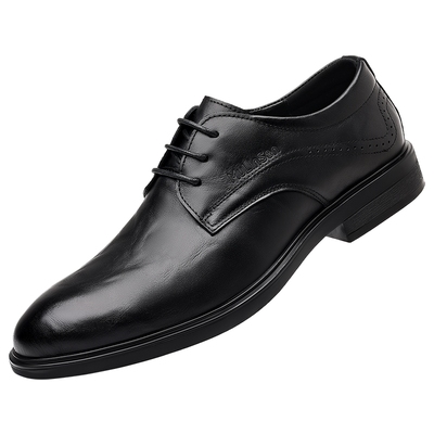木林森正装皮鞋男商务英伦德比鞋