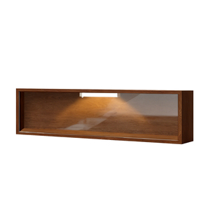 手办盲盒收纳展示架陈列柜长条壁挂式上墙多层收纳架带灯防尘置物