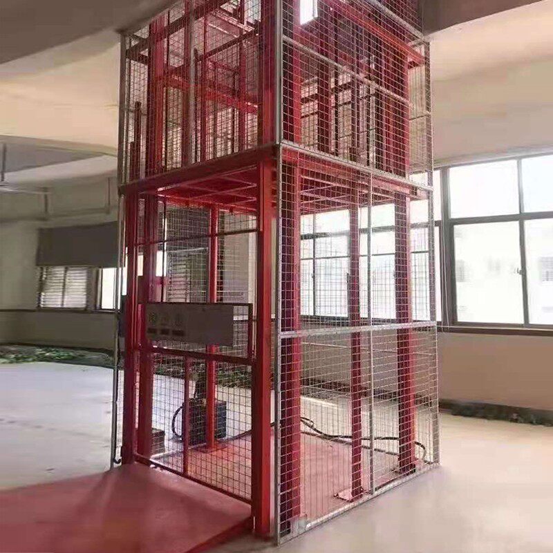 升降机平台货梯导轨式仓库两层液压提升机工业电梯双轨厂房货定制