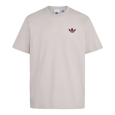 Adidas/阿迪达斯正品三叶草男士日常印花休闲宽松亲肤T恤LE7354