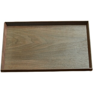 实木宫廷风日式简约茶台中式托盘茶具茶盘茶托胡桃木长方形家用