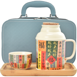 汝窑陶瓷小茶壶黄汝养生壶办公室泡茶杯家用创意暖壶带盖凉水壶