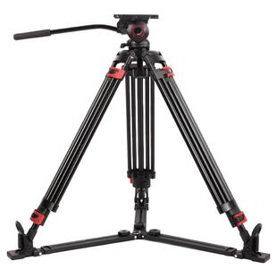 miliboo米泊铁塔MTT609A 专业摄影摄像机三脚架 单反相机 碳纤维适用于索尼滑轨三角架液压视频脚架广播广电