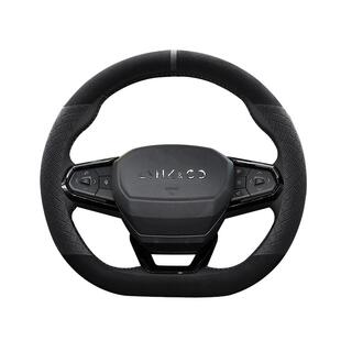 适用领克01 03方向盘套05 06超薄02 Hatchback真皮翻毛皮把套四季