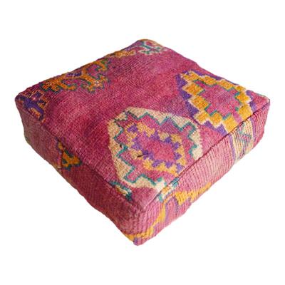 摩洛哥柏柏尔手工地垫羊毛坐垫