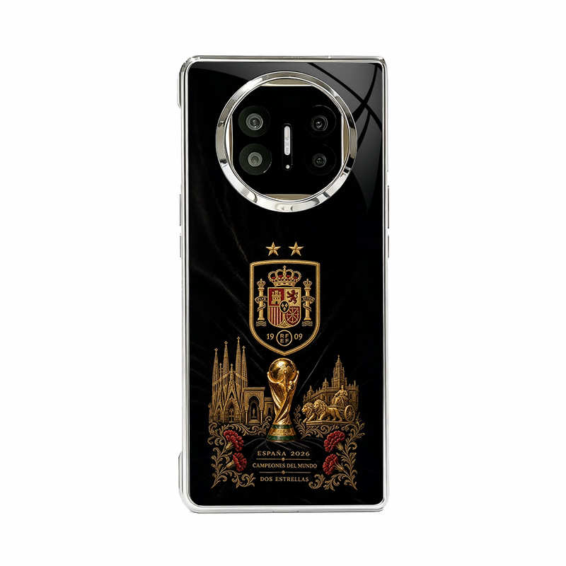 西班牙二星适用华为Mate X7/X5/X6典藏版X3手机壳创意高档保护壳个性保护套外壳折叠手机壳足球潮流足球图案