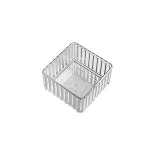 亚克力收纳盒抽屉内置分隔化妆刷分类长条透明徽章展示窄长型隔板