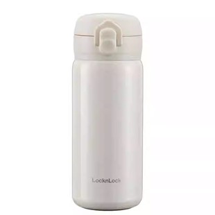 乐扣乐扣保温杯男女生开学随行水杯车载弹盖316L不锈钢保冷瓶水壶