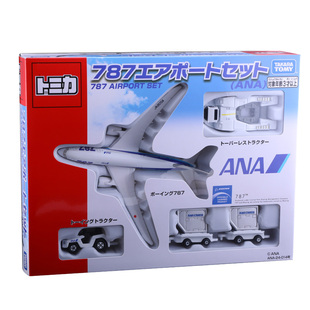 日本TOMY多美卡tomica玩具787合金飞机场行李拖车模型ANA/JAL航空