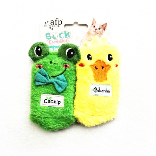 AFP宠物玩具猫玩具可爱猫袜系列内含猫玩具薄荷