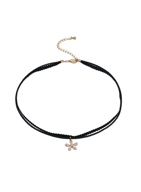 气质冰晶雪花双层choker