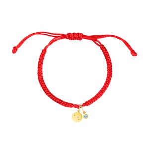 意大利OG新年DIY红绳玫手链925银生辰石星座吊坠男女情人节礼物