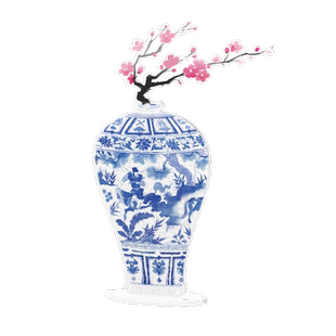 TOI图益亚克力拼图成人版创意立体diy异型玩具萧何月下追韩信梅瓶