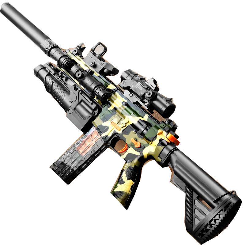 M416电动连发枪玩具仿真儿童软弹枪男孩狙击抢7一9岁机关冲锋步枪
