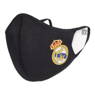 Adidas/阿迪达斯足球防护保暖口罩皇马本泽马运动面罩男女HB5042