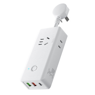 全铜插座带USB35瓦C口超级快充插排多功能插板迷你小巧旅行插线板