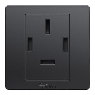 公牛开关空调三相四线电源插座面板大380v四孔25a3相4线四插黑色