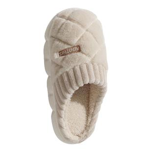 买一送一棉拖鞋女冬季室内防滑保暖情侣家居一对加绒厚底棉拖男士