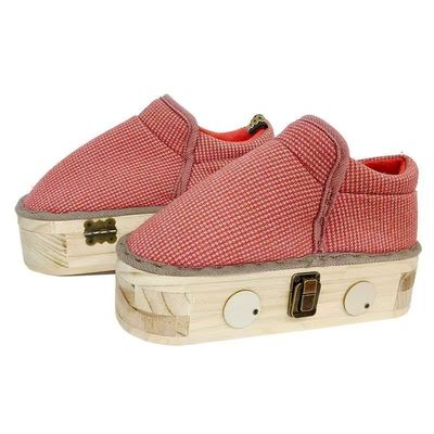 艾灸鞋实木脚底艾灸盒