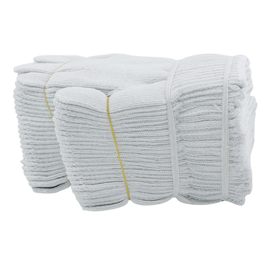 棉线手套劳保耐磨加厚女士小号工地干活尼龙修车工作防滑汽修白