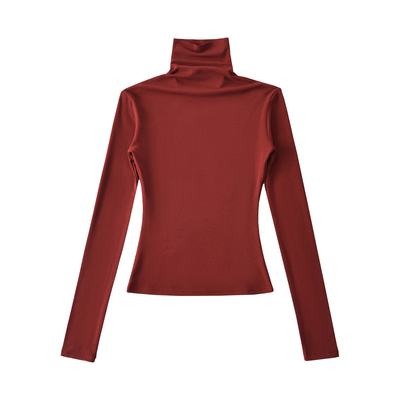 纯欲高领加绒打底衫长袖T恤上衣