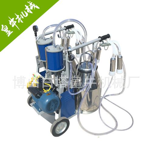 直供小型挤奶机奶牛羊专用活塞式双桶挤奶机型号齐全量大优惠