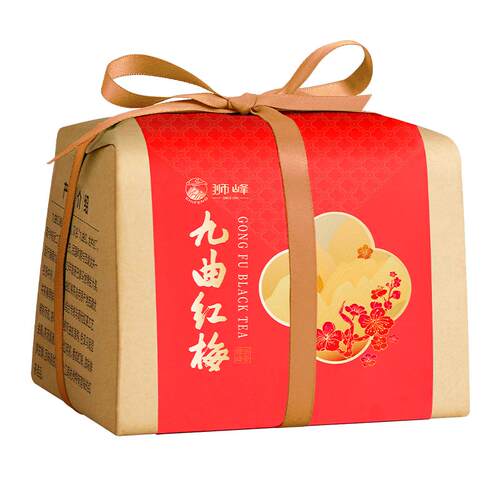 狮峰牌九曲红梅茶杭州特产龙井红茶优选特级原产地正宗工夫红茶叶
