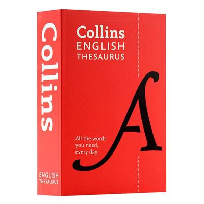 柯林斯英语同义词词典 英文原版 Collins English Thesaurus 同义词反义词字典 日常英语词汇 英英词典 进口英语书籍字典辞典