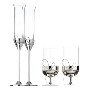 WEDGWOOD Vera Wang爱之结绳香槟杯&烛台对杯碗盘花瓶香薰结婚礼