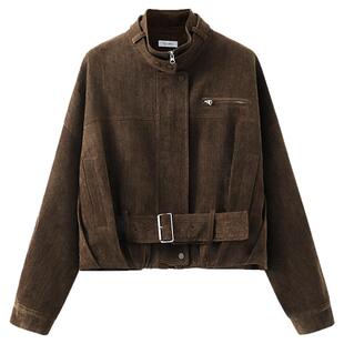 夕蒙2025新款秋冬韩系气质上衣绝美小个子巨好看独特漂亮咖色外套