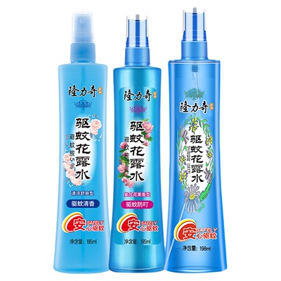 隆力奇花露水驱蚊清香型喷雾持久防蚊不叮止痒家用实惠户外大瓶装