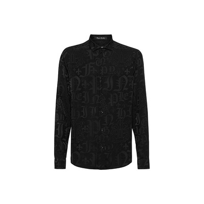 PHILIPP PLEIN 男士Sugar Daddy剪裁Monogram衬衫