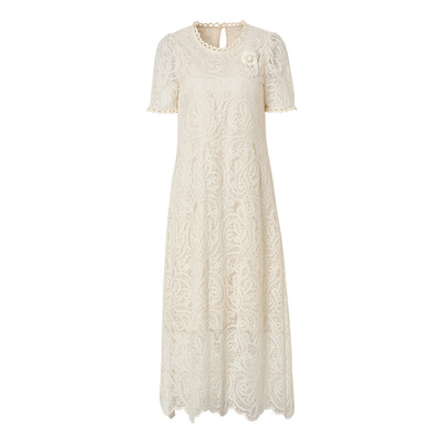 海青蓝女装蕾丝连衣裙