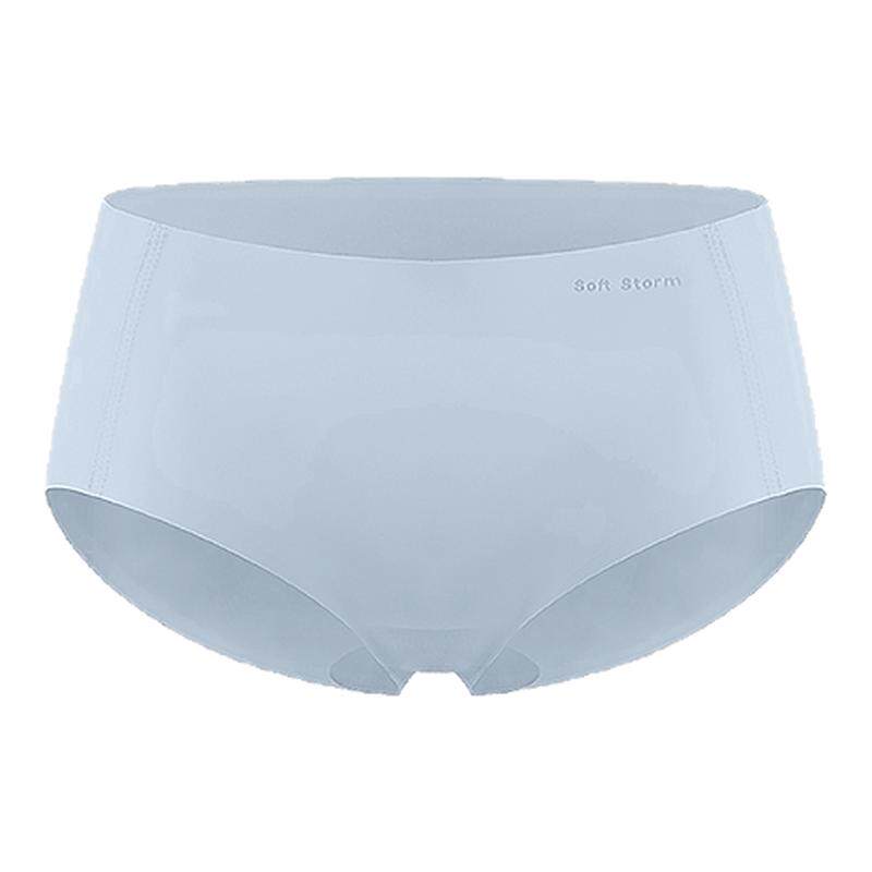 柔性风暴2026新款冰丝无痕女士加长底裆生理期7A抗菌内裤透气春季