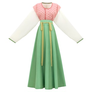 花朝记|花枝|唐制汉服唐背子垂领衫24破交窬裙天丝人棉传统日常