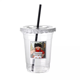 一次性奶茶杯果汁饮料商用打包杯豆浆小米粥外带盖耐高温真加厚PP