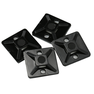 固定座带胶可调自粘式3M尼龙扎带HS马鞍吸盘定位片电线网线理线器