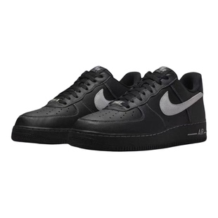 乐积运动 NIKE AIR FORCE 1 AF1 LOW 黑银低帮复古板鞋HQ2037-006