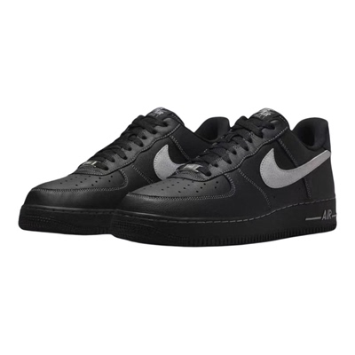 乐积运动 NIKE AIR FORCE 1 AF1 LOW 黑银低帮复古板鞋HQ2037-006