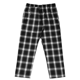SLAMBLE黑白格子裤直筒男女潮流宽松百搭休闲长裤校服裤子多巴胺
