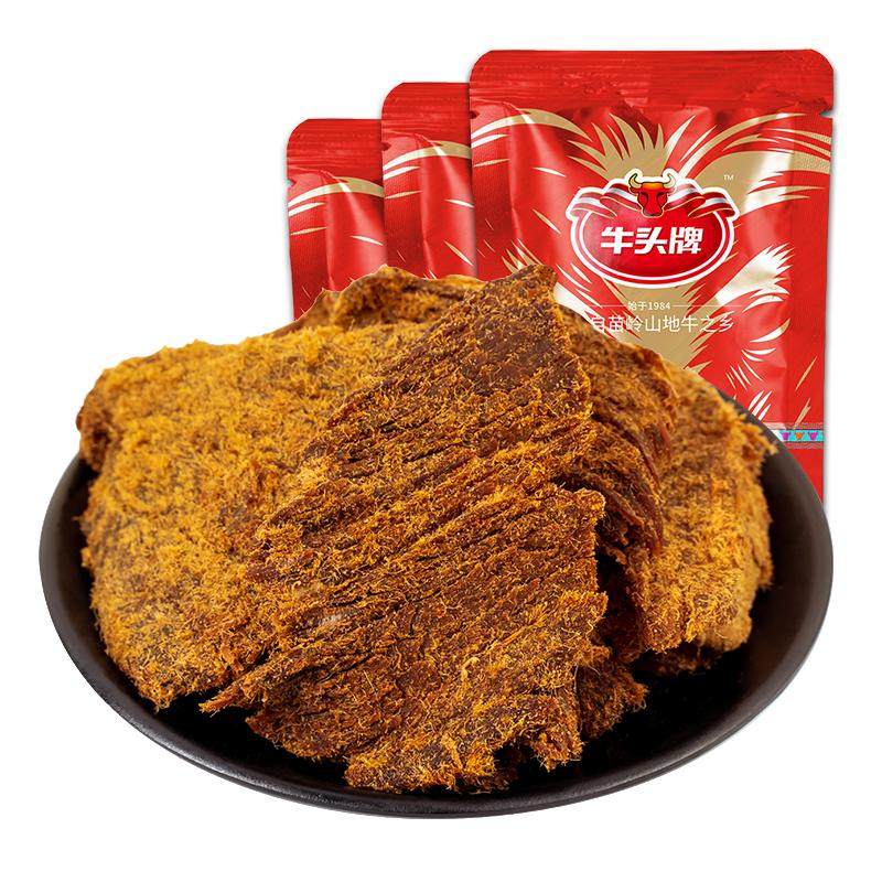 牛头牌经典片状牛肉干500g