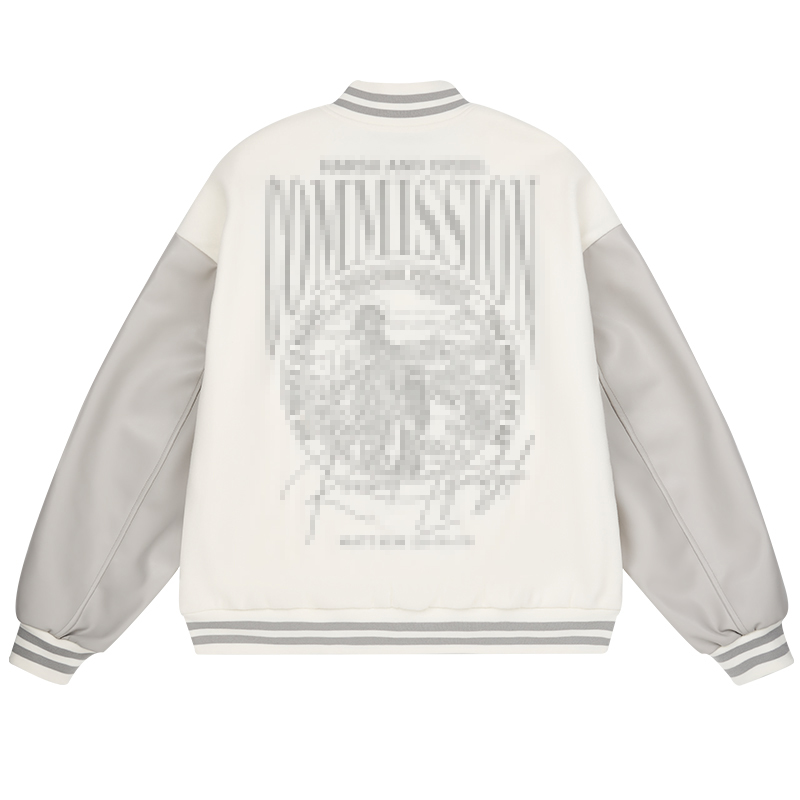 harshandcruel 复古嘻哈老人与海美式街头情侣棒球服夹克外套