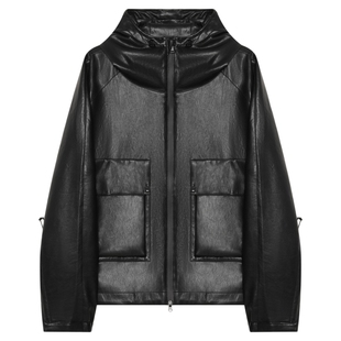 JDV商场同款美式复古皮夹克男春秋季新款休闲宽松外套男装WJK5368