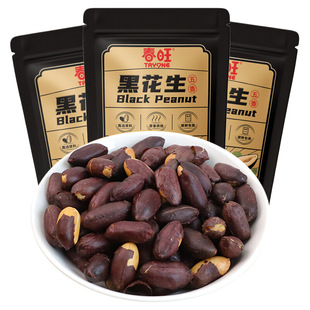 春旺富硒黑皮五香花生米山东特产酥脆五香花生米下酒菜108g/袋