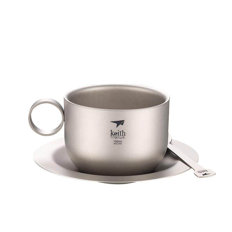 咖啡杯套装纯钛杯杯子茶具水杯