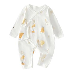 新生婴儿衣服夏季薄款初生宝宝连体衣夏天家居服52码a类夏装6男宝