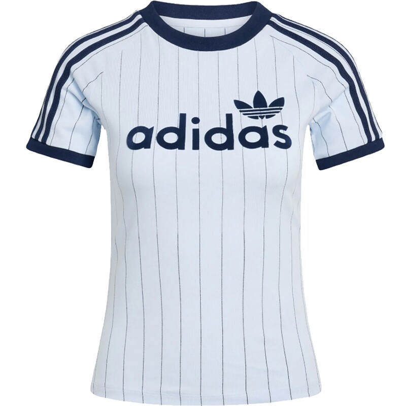adidas阿迪达斯三叶草夏季女子运动休闲圆领上衣短袖T恤KQ9063